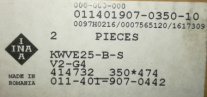 Подшипник линейный INA KWVE25-B-S-V2-G4 Подшипник линейный INA KWVE25-B-S-V2-G4